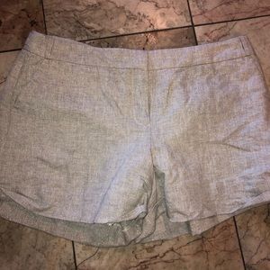 Loft size 12 silver glitter shorts